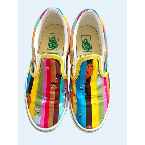 VANS x Sesame Street Youth Kids Slip On Canvas Sneakers Size 1 - Picture 3 of 8